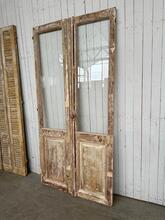 Antieke set deuren Antiek stijl in Hout en glas, europa