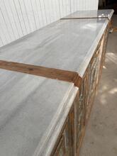 Antique style Counter with marble in Wood and marble, France
