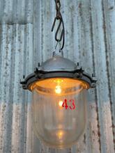 Industrial  style Bulb lamp in Glass and iron