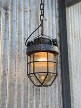 Industrial style Cage lamp in Glass and iron