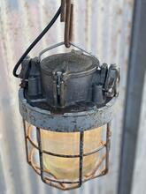 Industrial style Cage lamp in Glass and iron