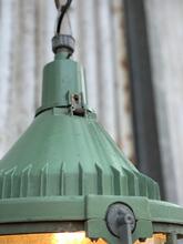 Industrial style Green bulb lamp in Glass and iron