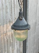 Industrial style Grey bulb lamp in Iron and glass