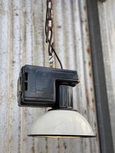 Industrial style White lamp in Enamel