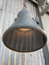 Grijze lamp Industrieel stijl in Glas en metaal,