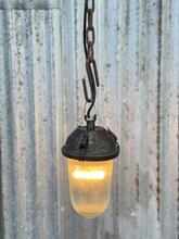 Lamp Industrieel stijl in Glas en metaal,