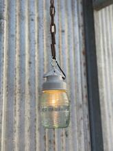 Witte lamp Vintage stijl in Glas en keramiek,