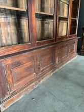 Winkelkast style in wood and glass 20th Century