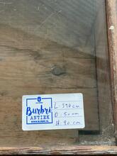 Antieke winkel toonbank, Frankrijk 20e eeuws Antiek stijl in hout en glas, Frankrijk 20e eeuws