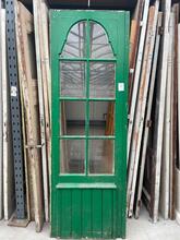 Deur Antiek stijl in Hout en glas ,