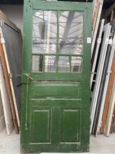 Deur Antiek stijl in Hout en glas ,