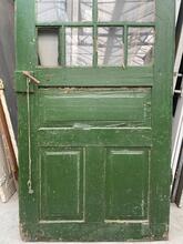 Deur Antiek stijl in Hout en glas ,