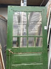 Deur Antiek stijl in Hout en glas ,