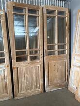 Deuren Antiek stijl in hout en glas, europa 20e eeuws