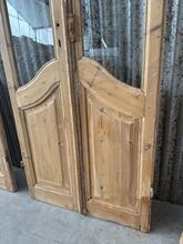 Deuren art deco met glas Antiek stijl in Hout en glas ,