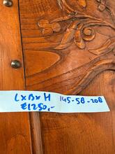 Kast Antiek stijl in hout en ijzer,