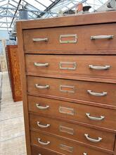 Originele archiefkast ladenkast  Antiek  stijl in Hout,