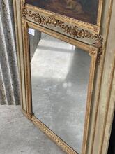 Spiegel Antiek stijl in Hout en glas, Frankrijk 20-eeuw