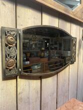 Spiegel Antiek stijl in Hout en spiegel,