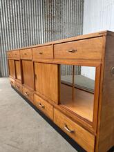 Toonbank Antiek stijl in hout en glas, Europa 20e eeuw