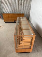 Toonbank Antiek stijl in Hout en glas, Duitsland