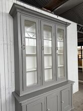 Winkelkast Antiek stijl in hout en glas,
