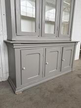 Winkelkast Antiek stijl in hout en glas,