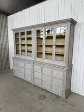 Winkelkast Antiek stijl in Hout en glas ,