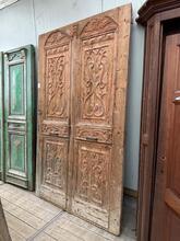 Antieke deur stijl in Hout,