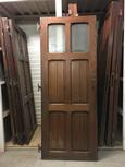 Antieke deur stijl in Hout en glas, 19e eeuws