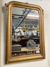 Antieke gouden spiegel Antiek stijl in Hout en glas, Europa 20-eeuw