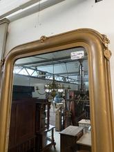 Antieke gouden spiegel Antiek stijl in Hout en glas, Europa 20-eeuw