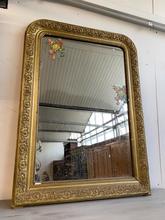 Antieke gouden spiegel Antiek stijl in ijzer en spiegel, Europa 20-eeuw