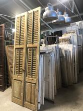 Antieke hoge luiken set van 4 Antiek stijl in Hout,