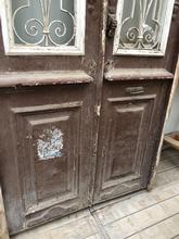 Antieke set deuren Antiek stijl in Hout en ijzer,