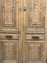 Antieke set deuren stijl in hout,