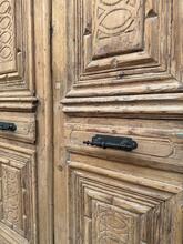 Antieke set deuren stijl in hout,