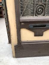 Antieke voordeur Antiek stijl in Hout en ijzer,