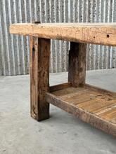 Antieke werkbank Eikenhout