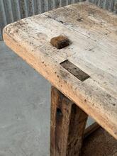Antieke werkbank Eikenhout