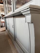 Winkelkast Antiek stijl in hout en glas , 20e eeuw