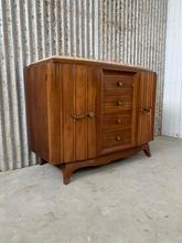 Antique style Antique chest of drawers in Wood and glass, Europe