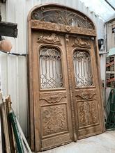 Antique style Antique doors in frame in Wood 20th Century