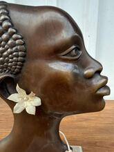 Antique style Art deco brons woman