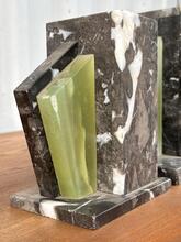 Antique style Art deco clock in marble stone  in marble