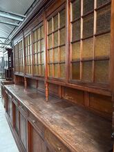 Antique style Bar cabinet in Wood and glass, Europe 1900s