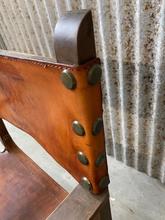 Antique style Chairs in Wood and leather