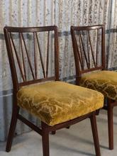 style Antique chairs yellow in Wood and fabric