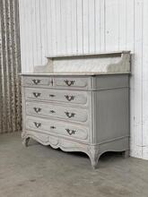 Antique style Chest of drawers in wood and marble, Europe 20e eeuw