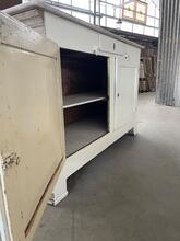 Antique style Counter in wood and marble, Europe 20th Century
